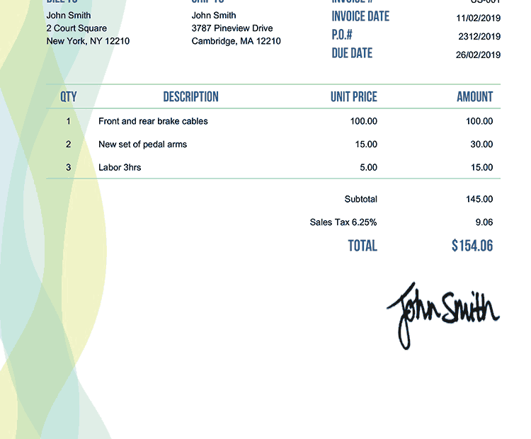 100 Printable Invoice Templates Free PDF Download