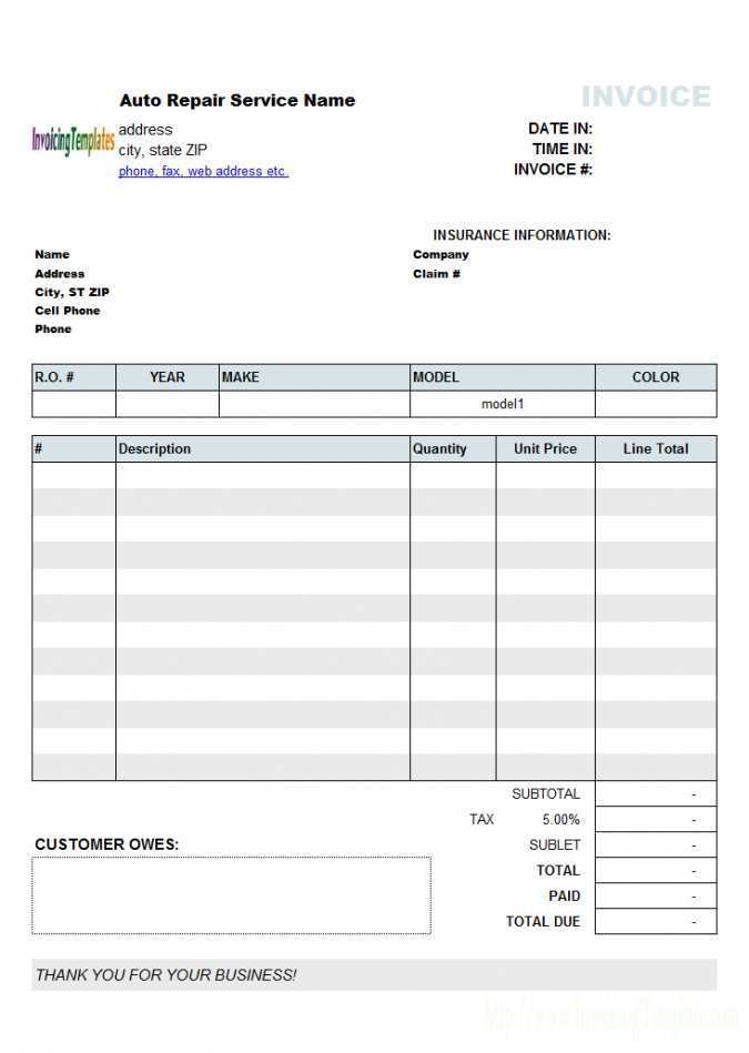 19 Printable Phone Repair Invoice Template Download For Phone Repair 