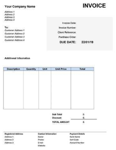 37 Free Printable Vat Invoice Template Uk By Free Printable Vat Invoice 