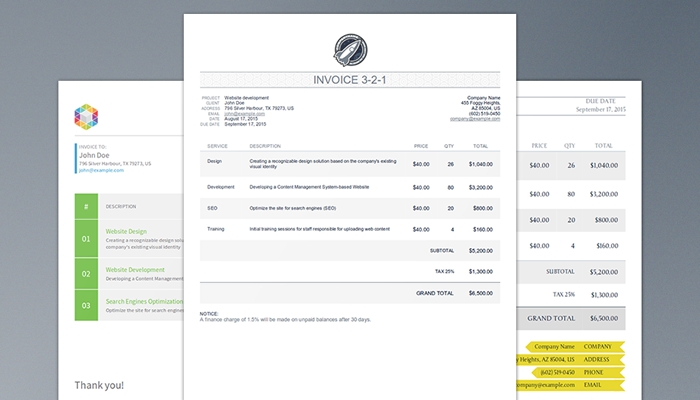 39 Free Printable Bootstrap Invoice Email Template For Ms Word For 