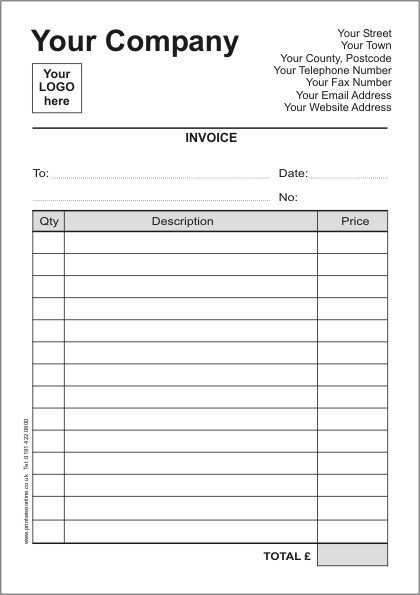 40 Free Printable Blank Contractor Invoice Template In Word With Blank