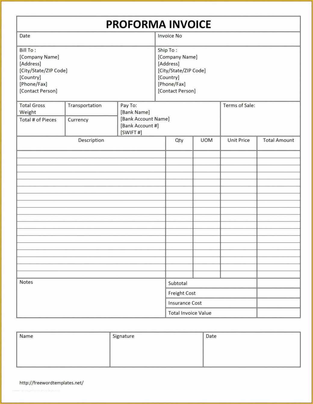 50 Free Trucking Invoices Templates Heritagechristiancollege