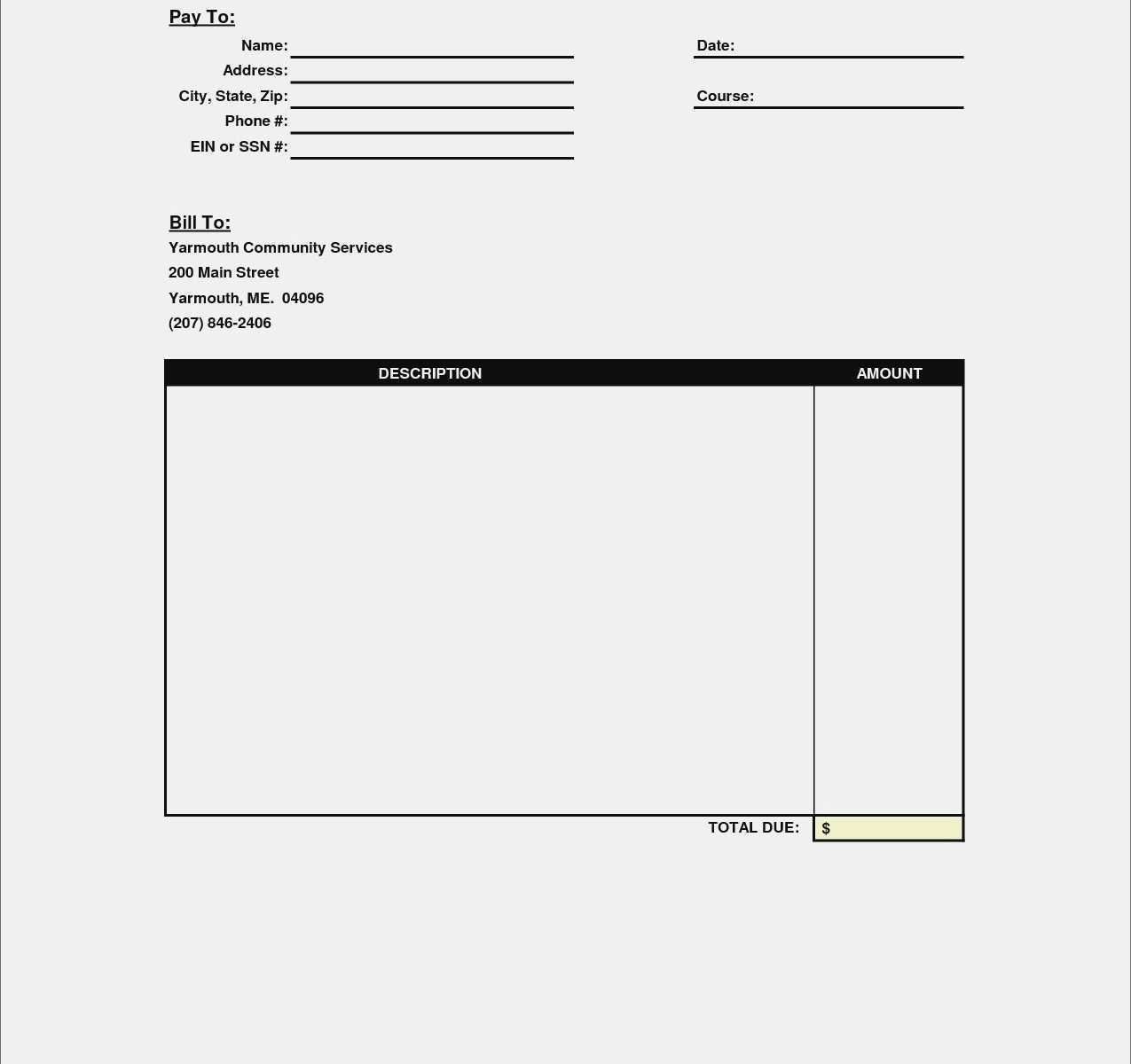 59 Create Free Printable Job Invoice Template Photo For Free Printable 