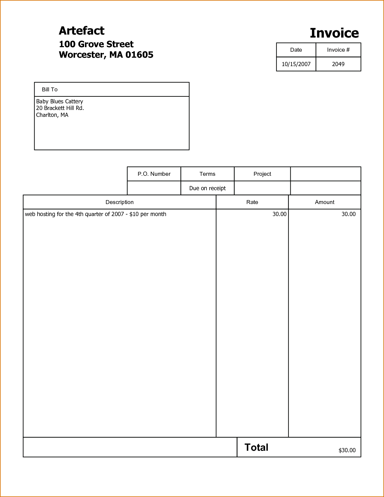 74 Standard Blank Generic Invoice Template Layouts For Blank Generic 