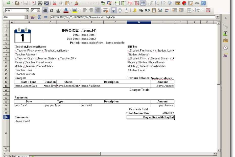 75 Free Printable Private Lesson Invoice Template Layouts By Private