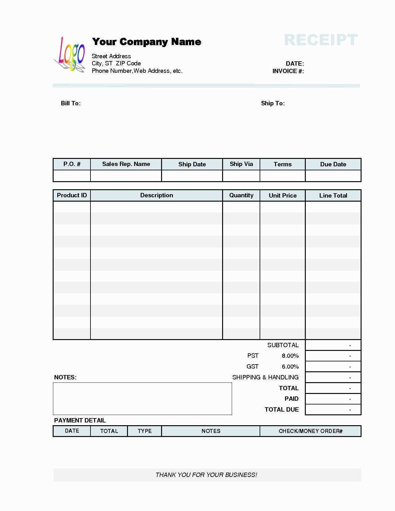 81 Printable Lawn Care Invoice Template Excel With Stunning Design By 
