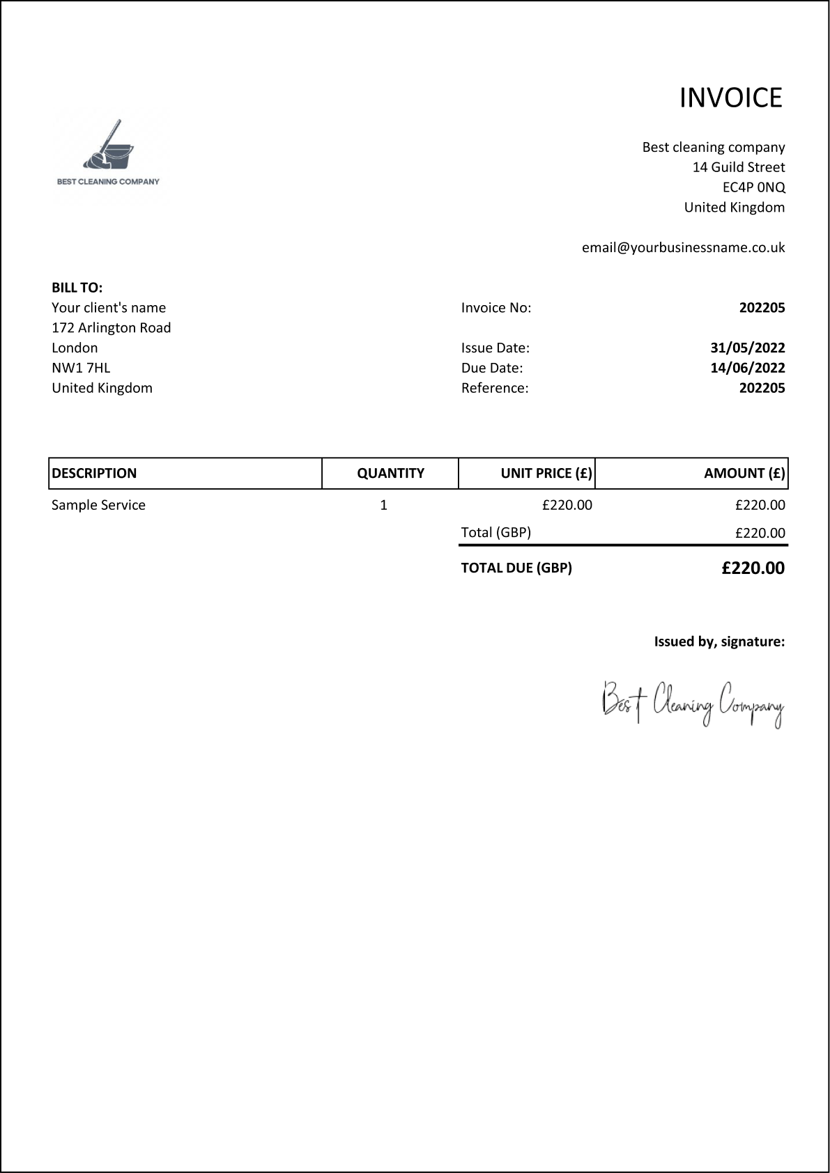 Basic Invoice Template Simple And Free Download Billdu Worksheets 