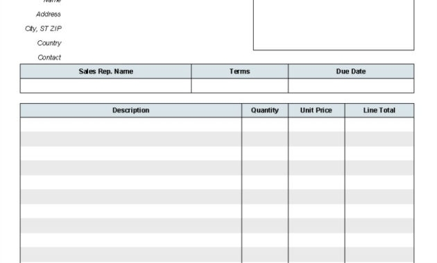 Billing Invoices Free Printable Invoice Forms Templates Blank Design 