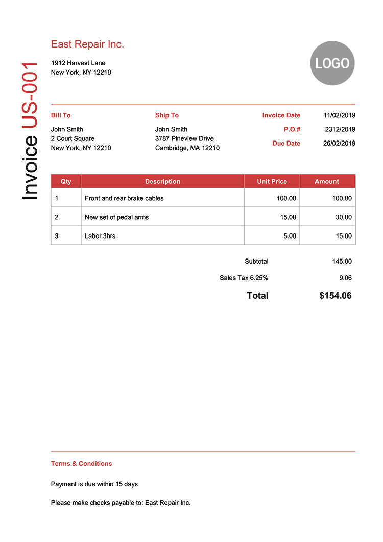 Blank Billing Invoice Scope Of Work Template Organization Free 