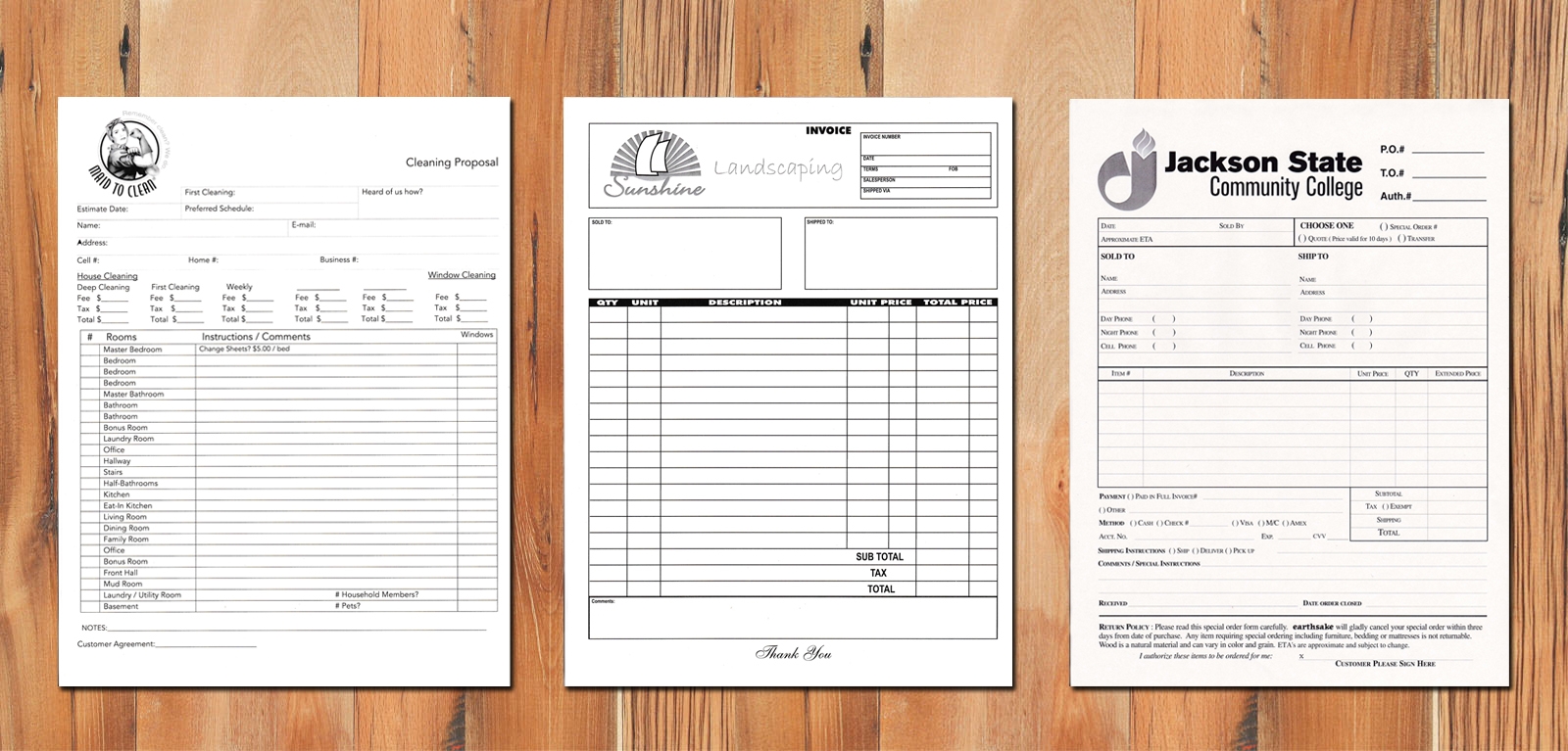 Carbonless Forms Printing Carbonless