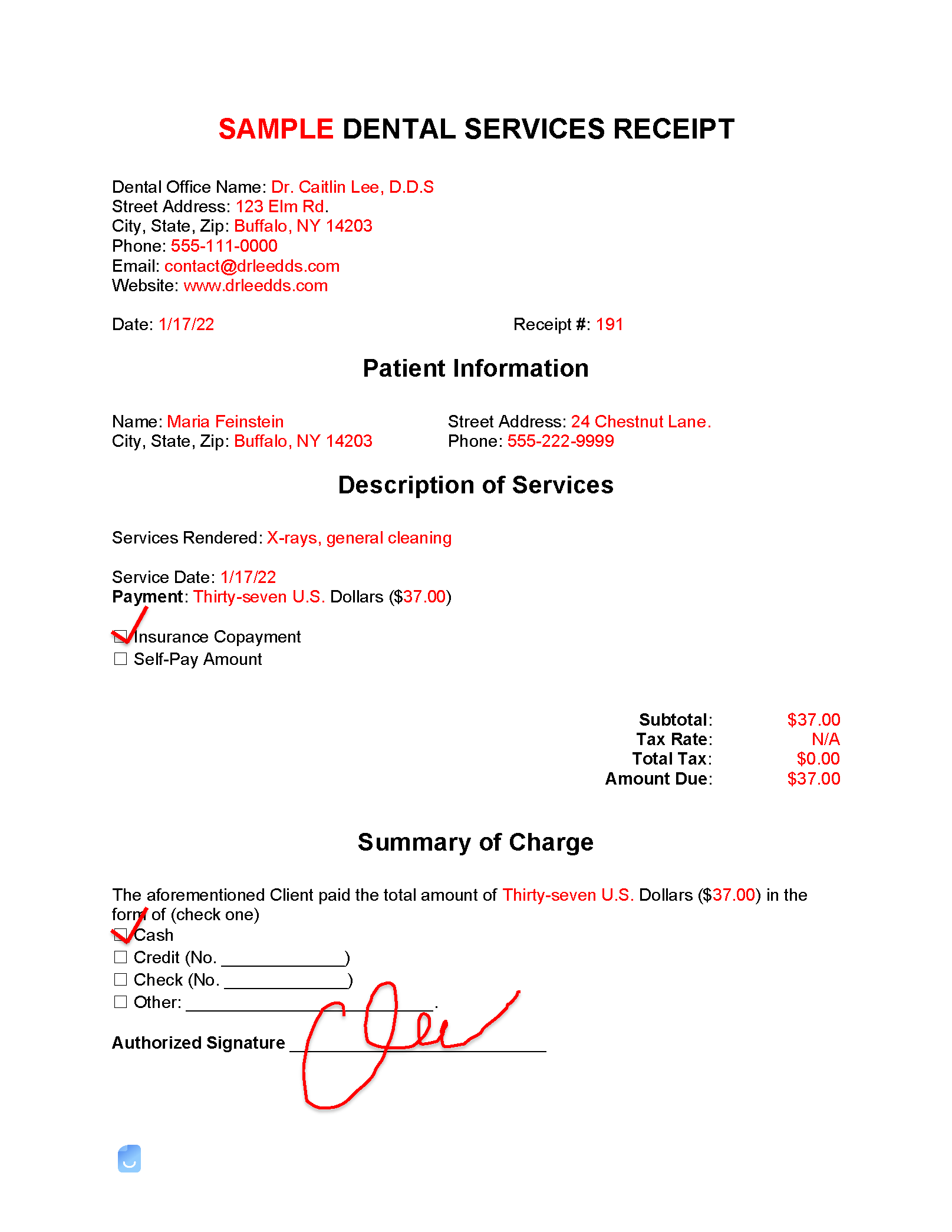 Dental Receipt Template Invoice Maker Worksheets Library