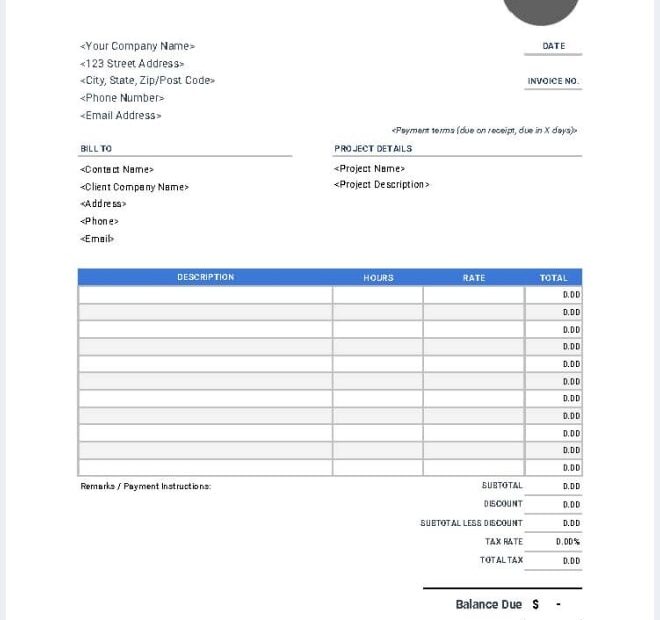 Downloadable Free Printable Invoice Templates Pdf FREE Printables