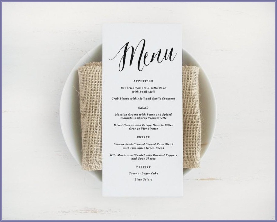 Editable Downloadable Free Printable Menu Templates Template 2 