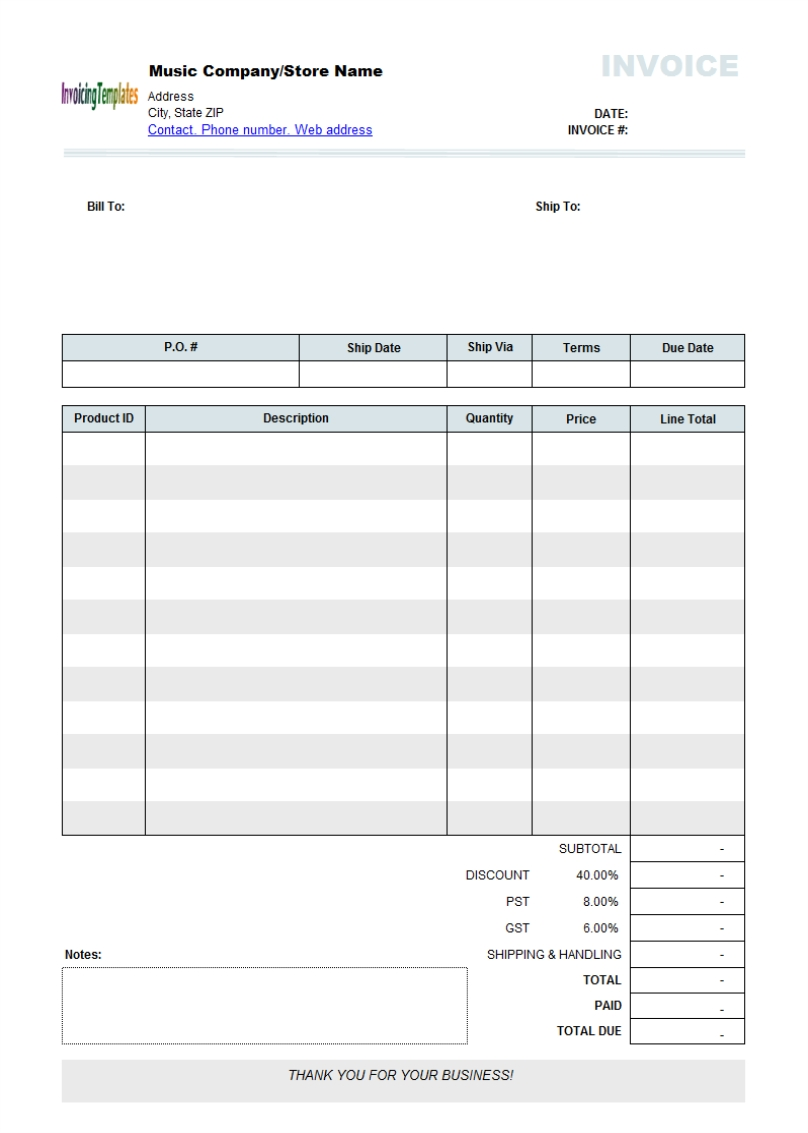 Editable Free Printable Invoice Templates Templates Printable