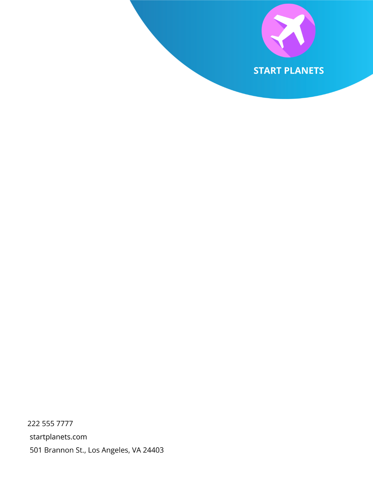 Free Airlines Aviation Services Letterhead Template To Edit Online