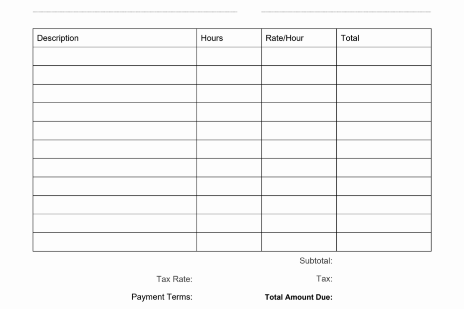 Free Blank Invoice Template In PDF Format It Is Printable Editable