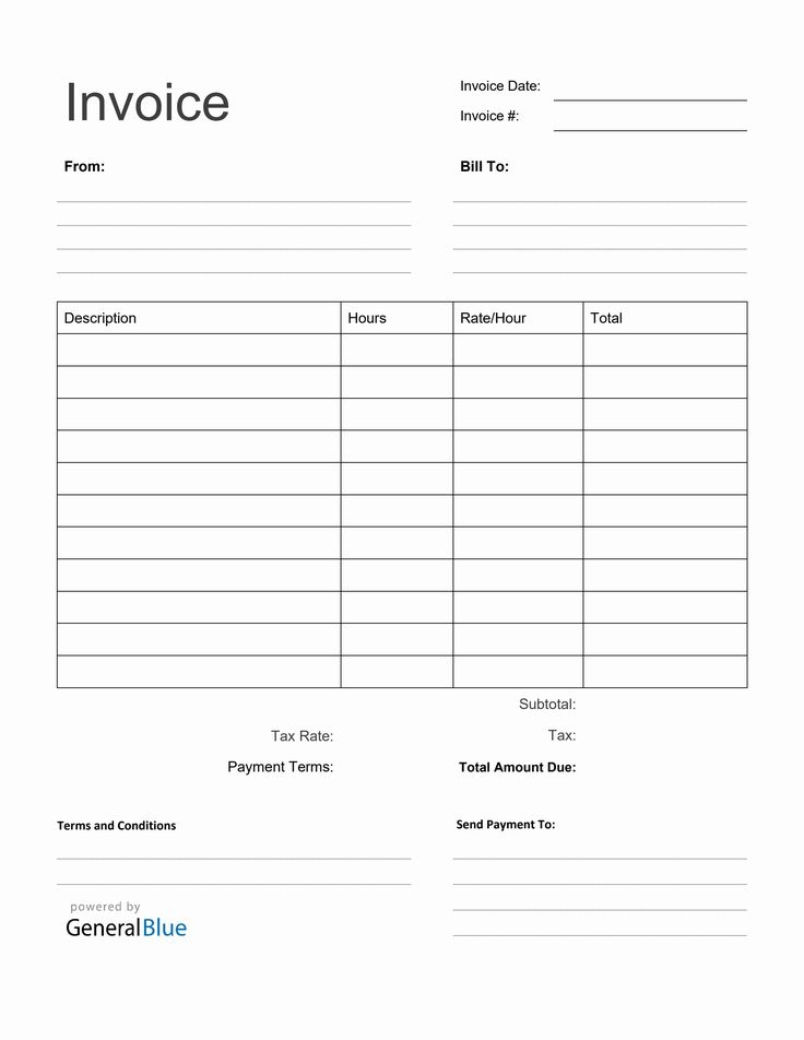 Free Blank Invoice Template In PDF Format It Is Printable Editable 