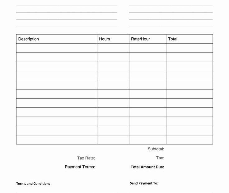 Free Blank Invoice Template In PDF Format It Is Printable Editable