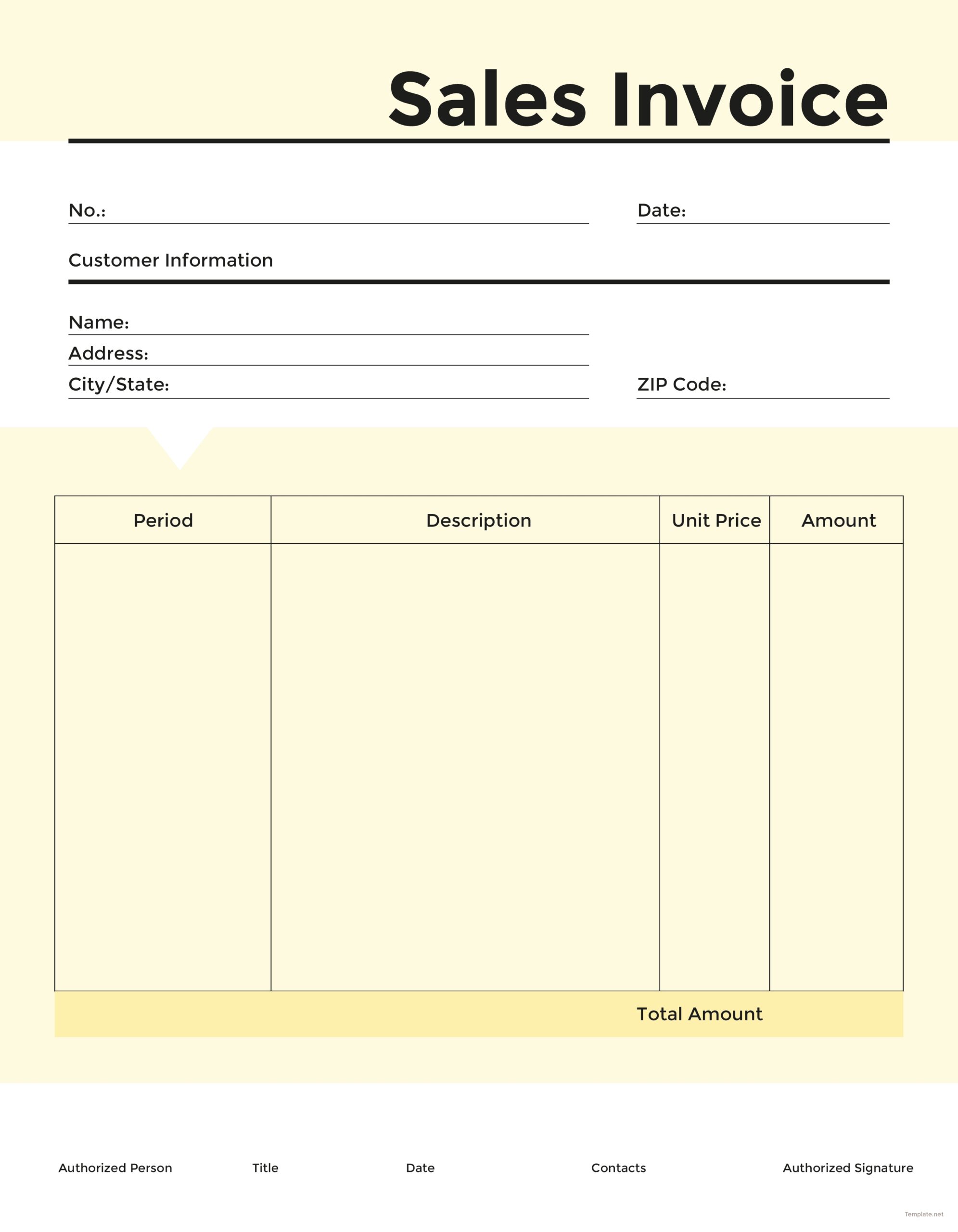 Free Commercial Sales Invoice Template In Adobe Illustrator Template