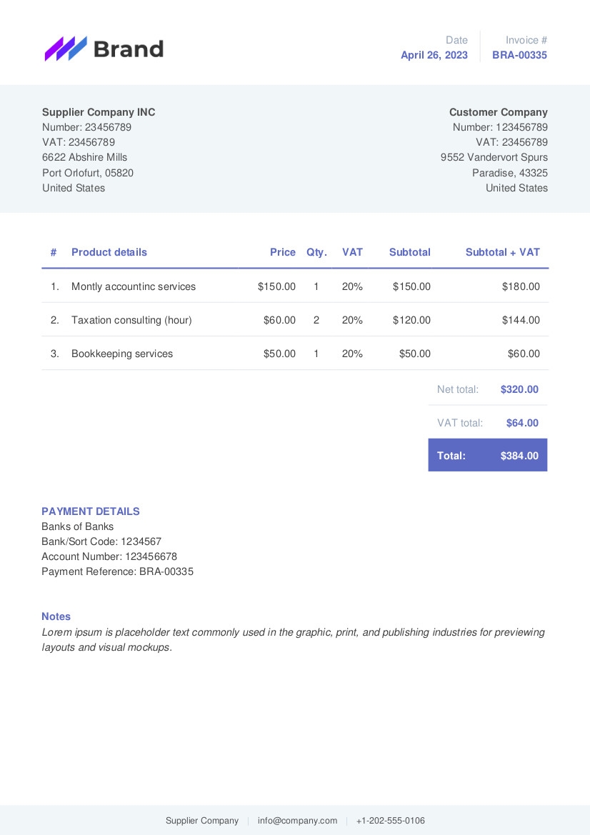 Free Css Invoice Template Free Printable