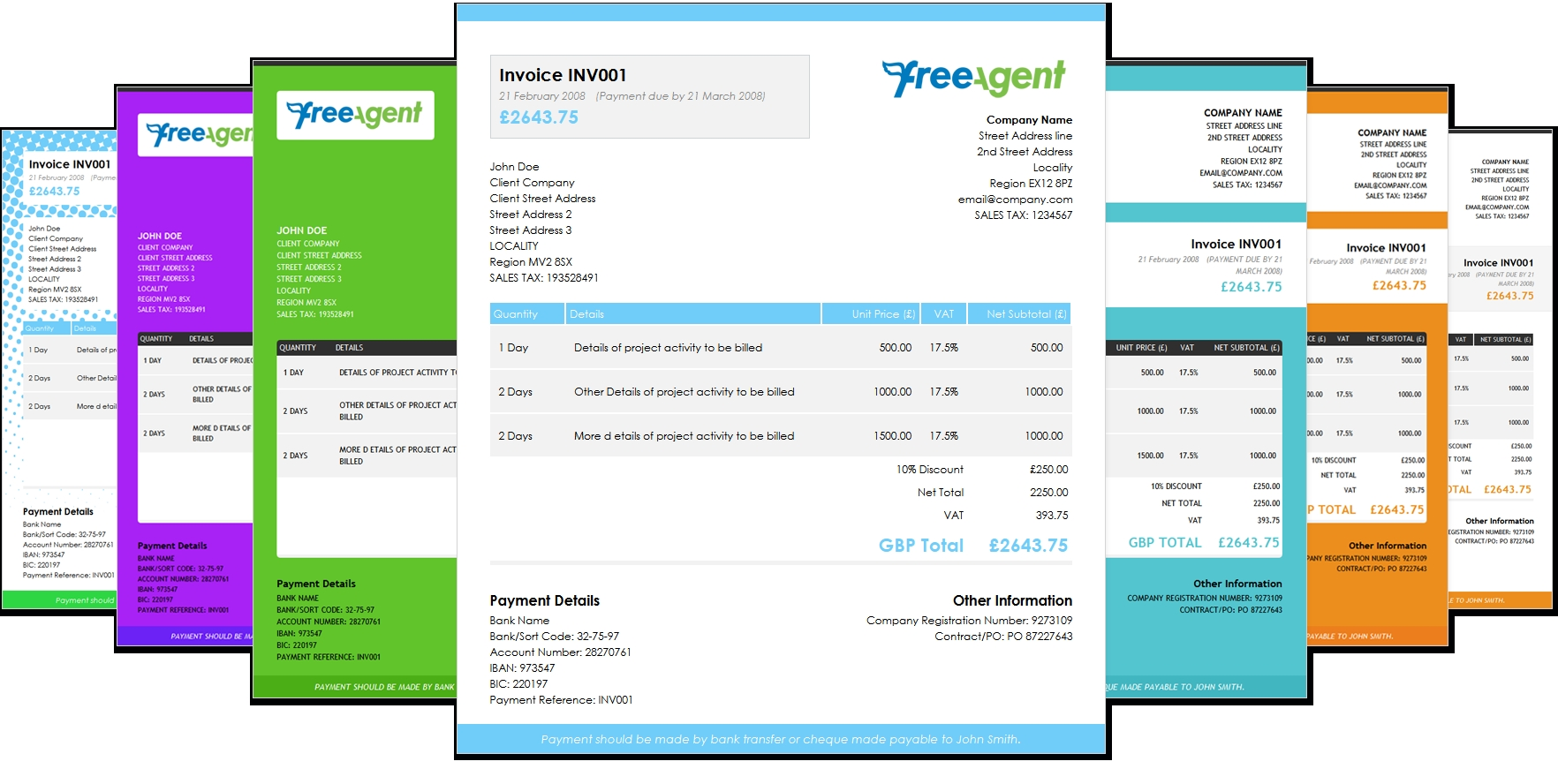 Free Css Invoice Template Free Templates Printable