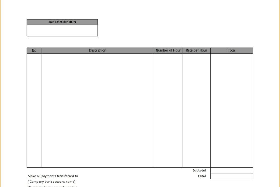 Free Editable Invoice Templates Printable