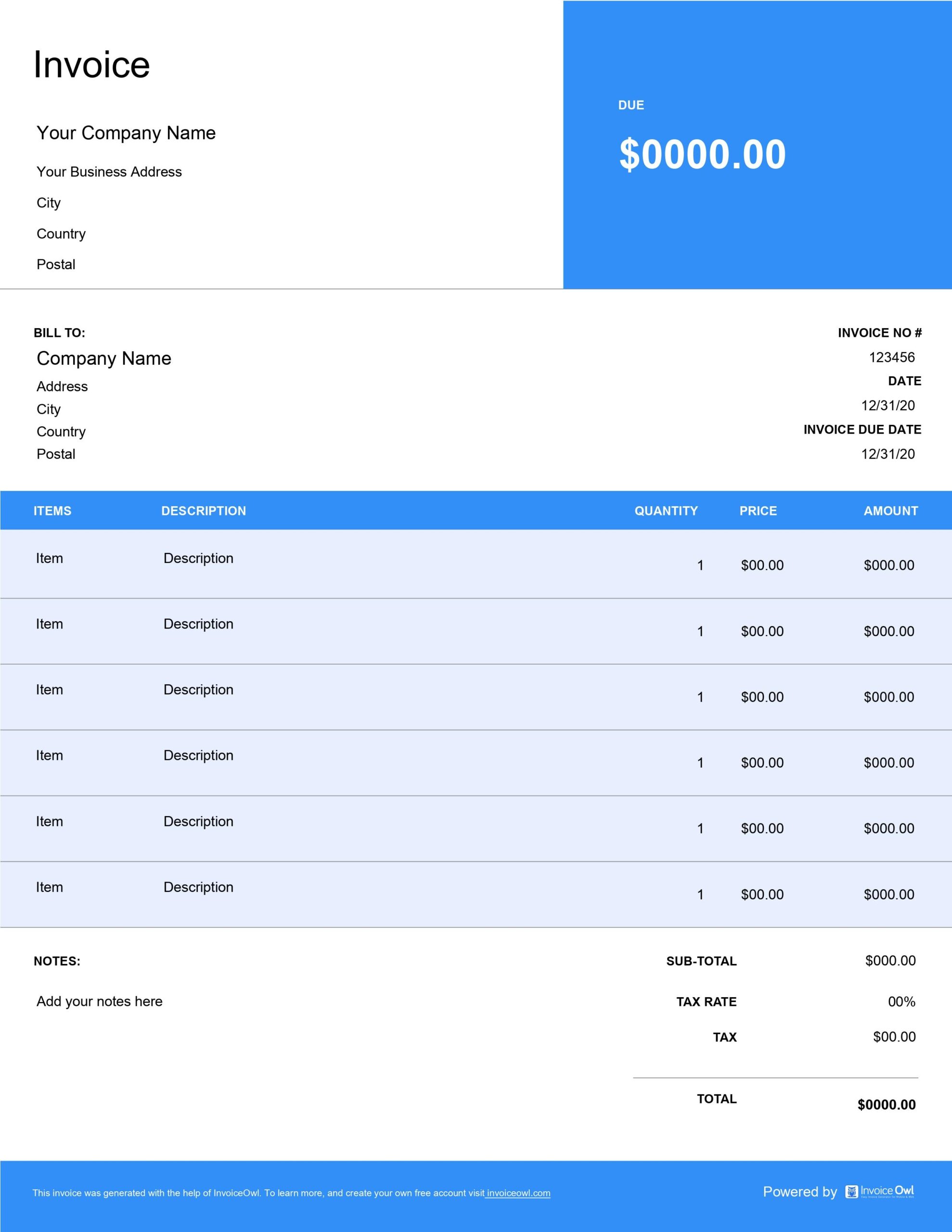 Free Electrical Work Invoice Template Create Invoices Now