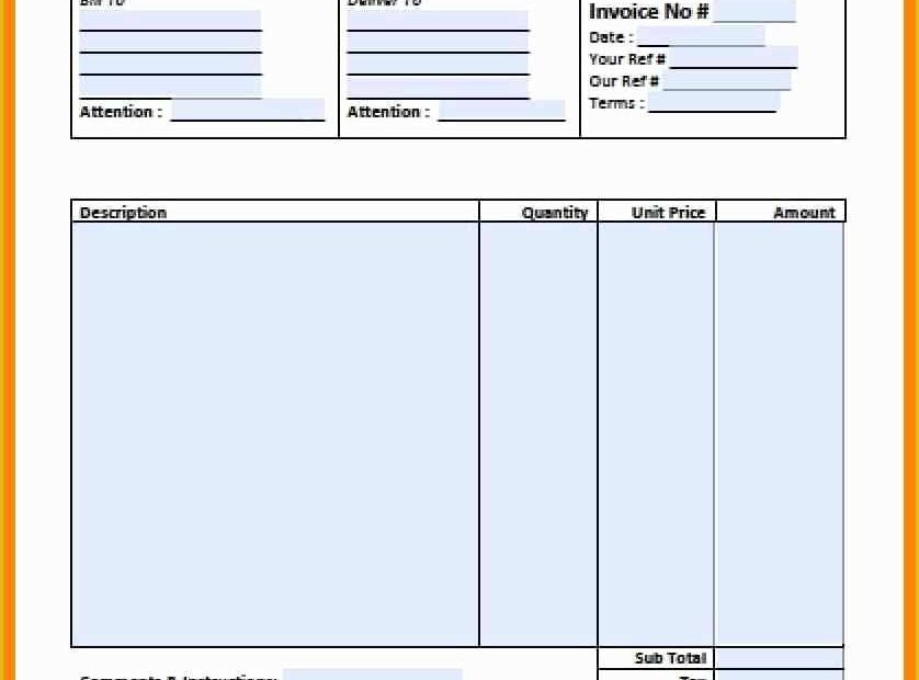 Free Excel Invoice Template Mac Of 8 Free Printable Invoice Template
