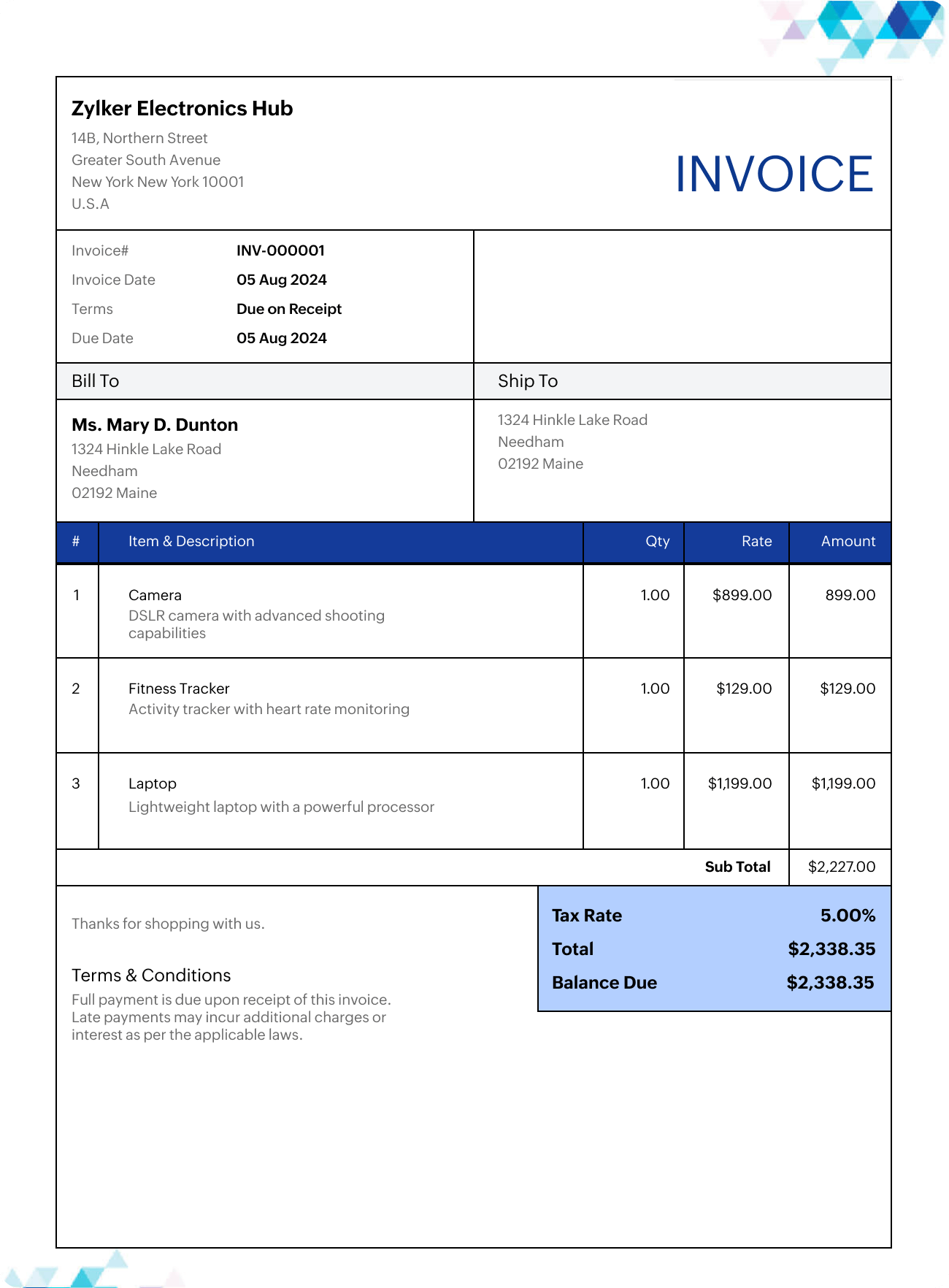 Free Excel Invoice Template South Africa Free Printable