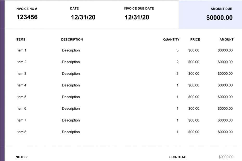 Free Florist Invoice Template Download Now InvoiceOwl