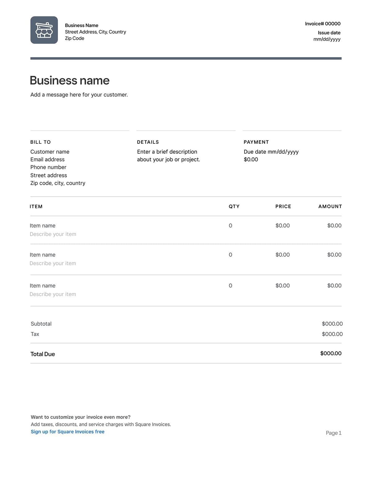 Free Free Printable Job Invoice Forms Download Free Free Printable Job 