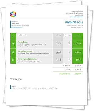 Free Html5 Printable Invoice Download Free Html5 Printable Invoice Png 