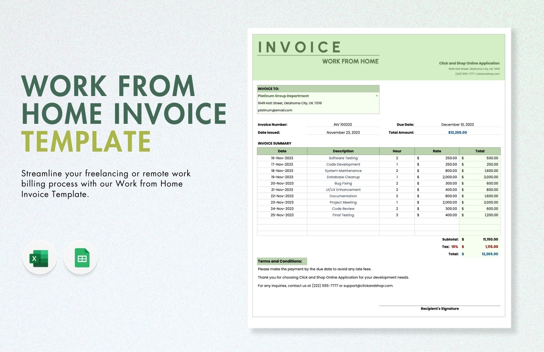 Free Invoice Layout Template Download In Word Template