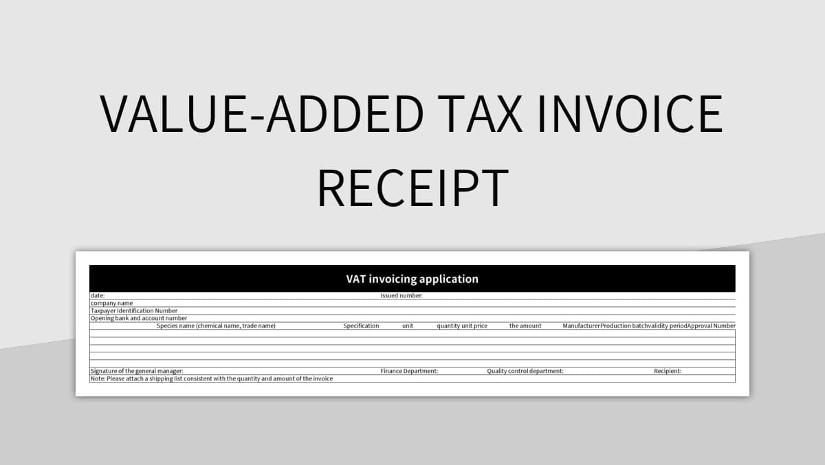 Free Invoice Receipt Templates For Google Sheets And Microsoft Excel 