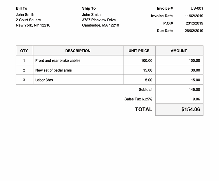 Free Invoices Online Printable Free Printable