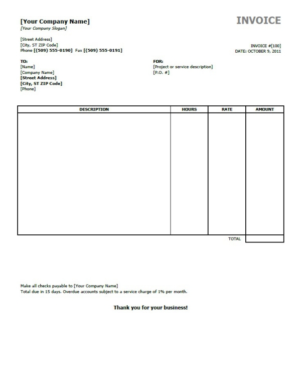 Free Online Invoices Printable Shop Fresh