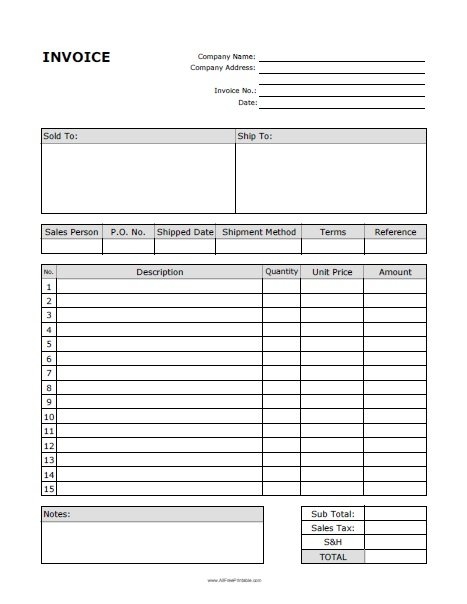 Free Printable Billing Invoice Template Templates Printable