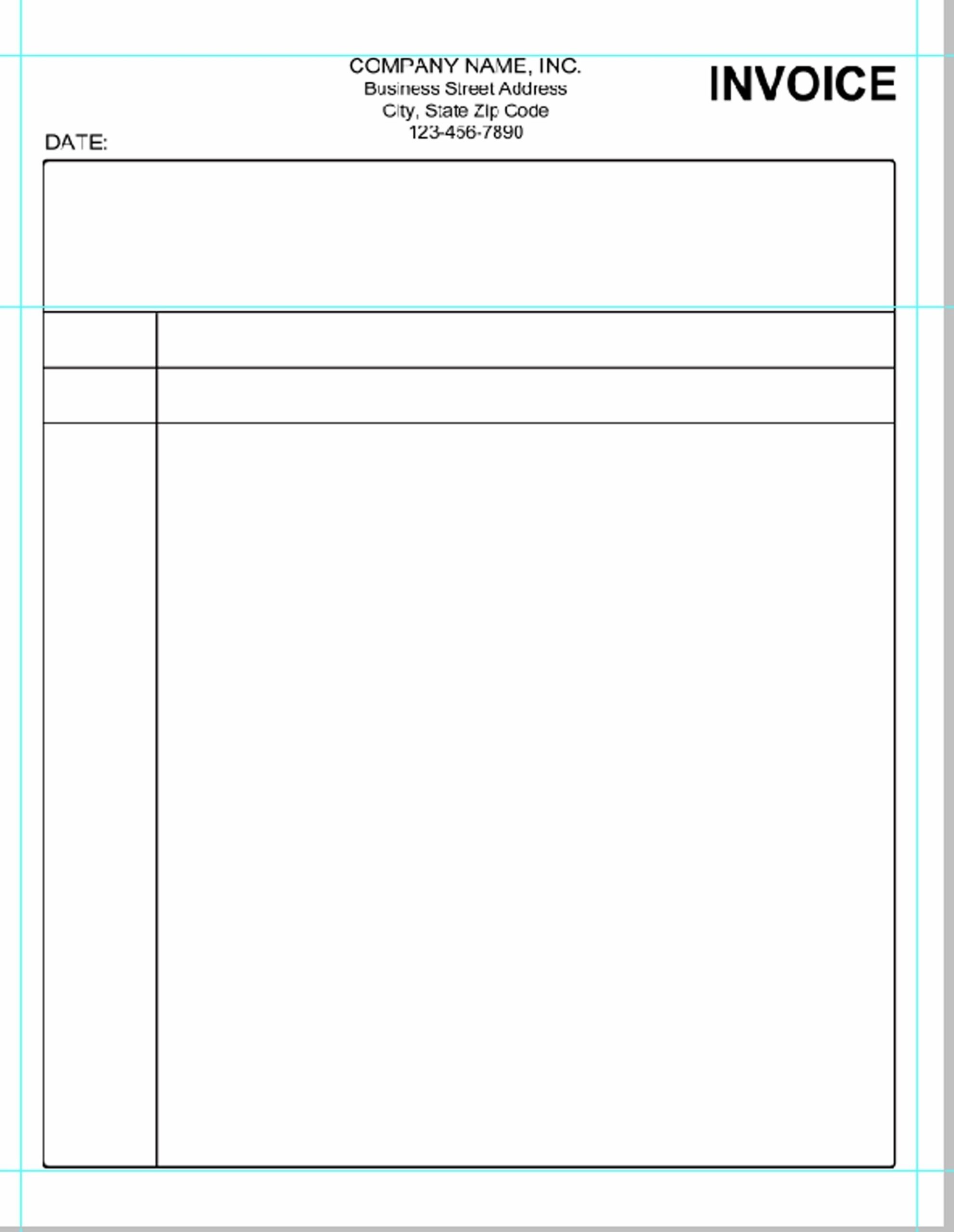 Free Printable Blank Invoice Free Printable