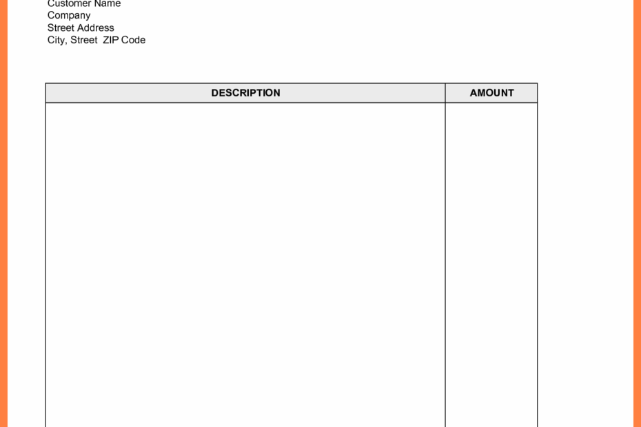 Free Printable Blank Invoice Template Printable Templates