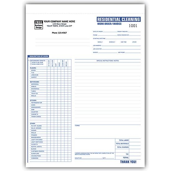 Free Printable Cleaning Invoice Download Free Printable Cleaning 