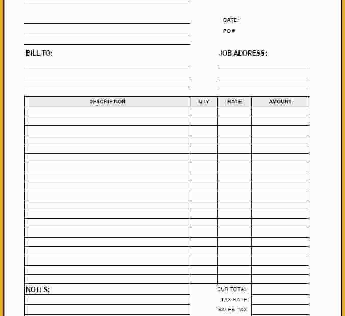 Free Printable Construction Invoice Template Of Construction Invoice