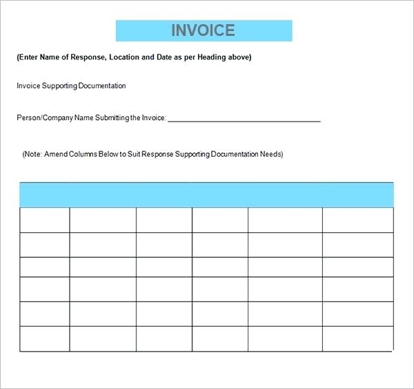 Free Printable Contractor Invoice Room Surf