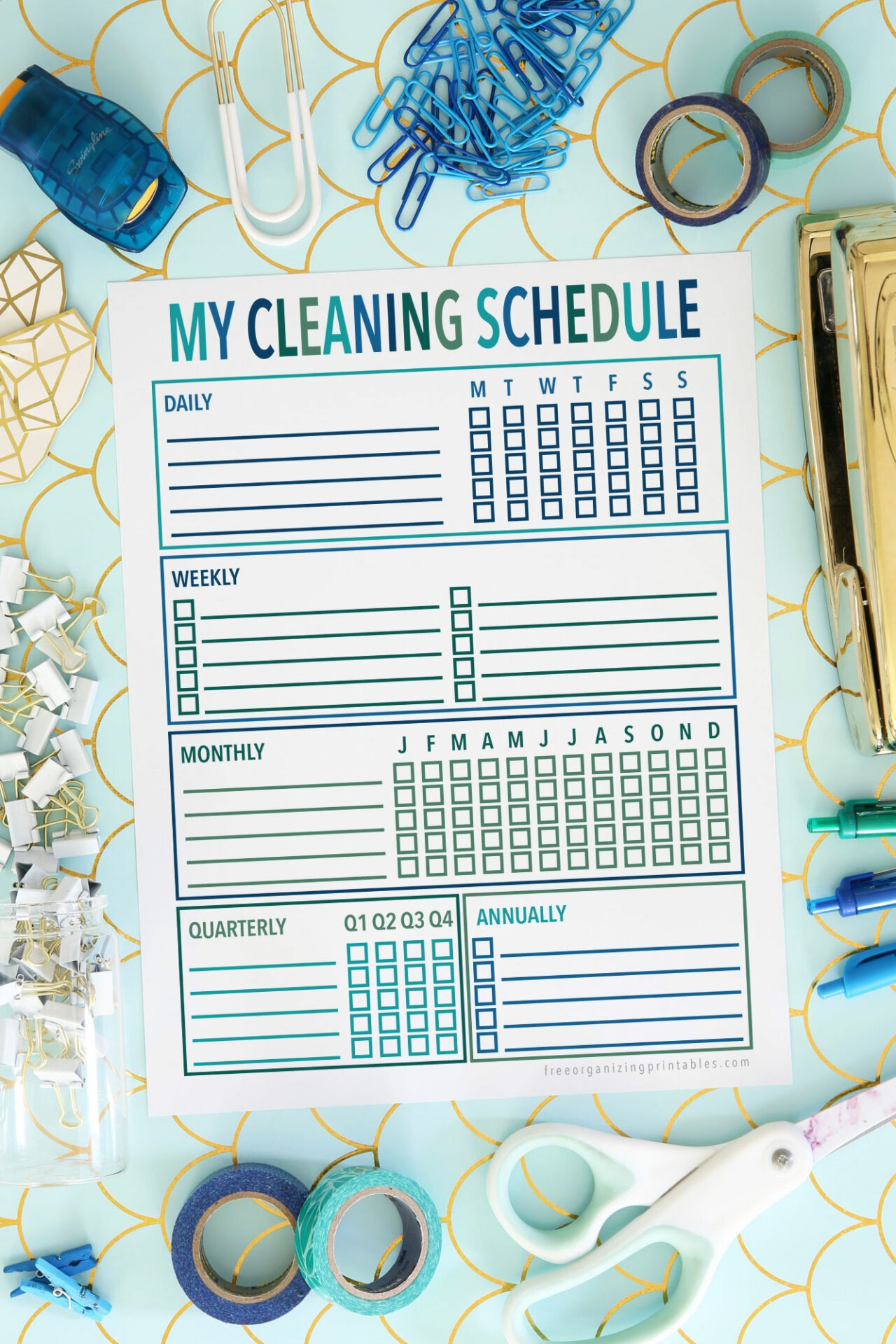 Free Printable House Cleaning Schedule Cleaning Checklist