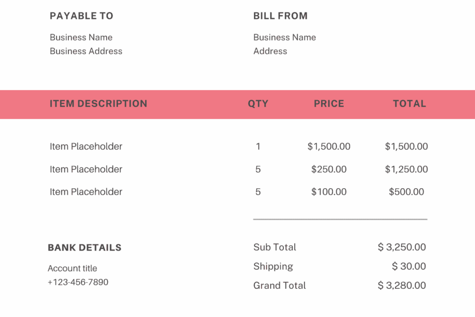 Free Printable Hvac Invoice Download Free Printable Hvac Invoice Png