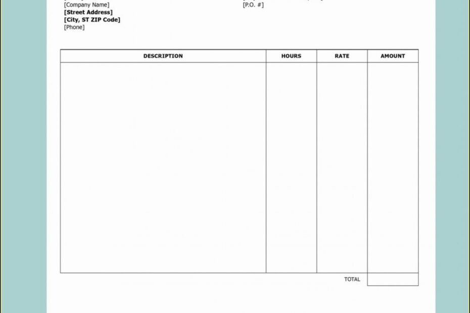 Free Printable Invoice Format Form Resume Examples Or85yX58Wz