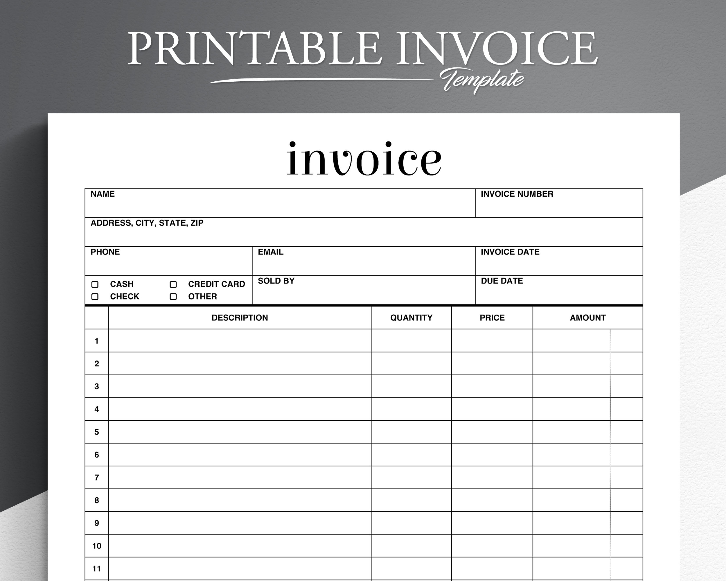 Free Printable Invoice Online Download Free Printable Invoice Online 