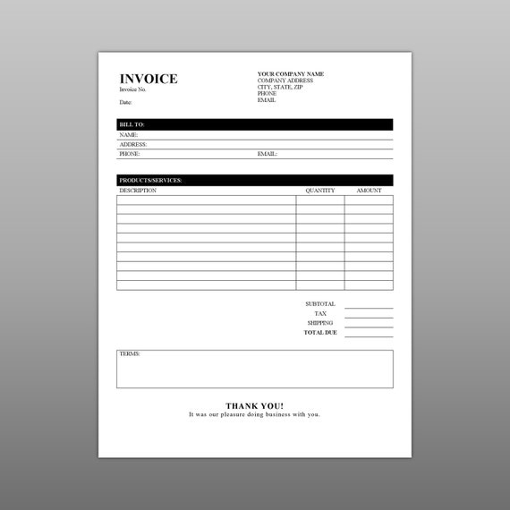 Free Printable Invoice Receipt Download Free Printable Invoice Receipt 