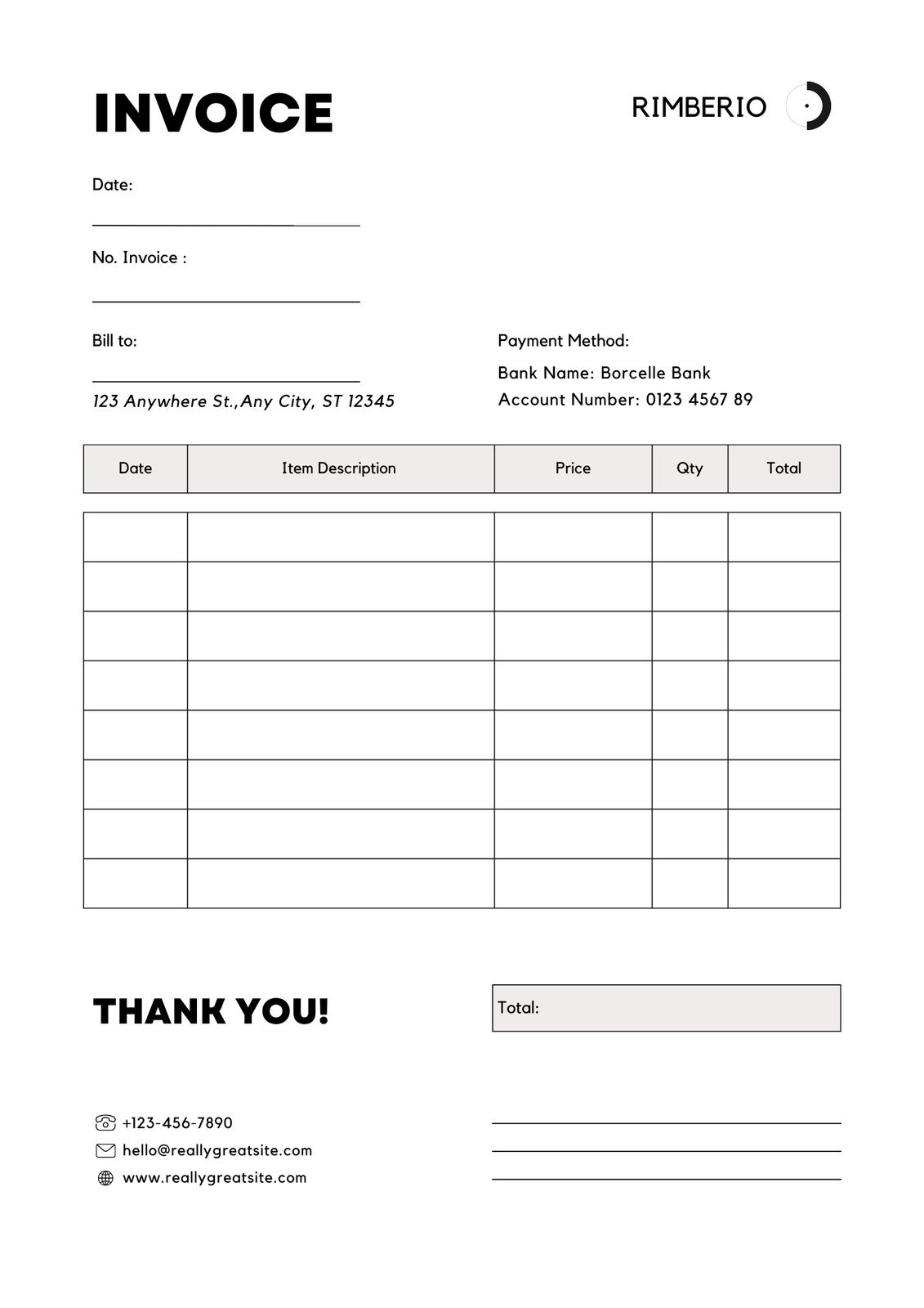 Free Printable Invoice Receipt Download Free Printable Invoice Receipt 