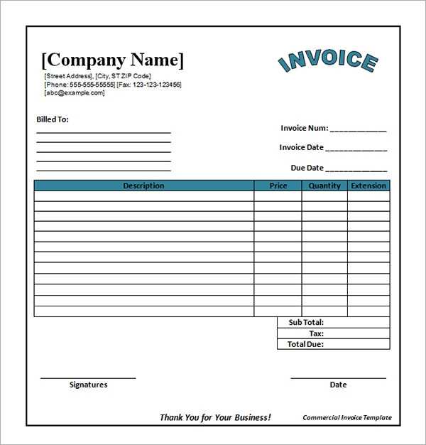 Free Printable Invoice Template Microsoft Word Sarseh
