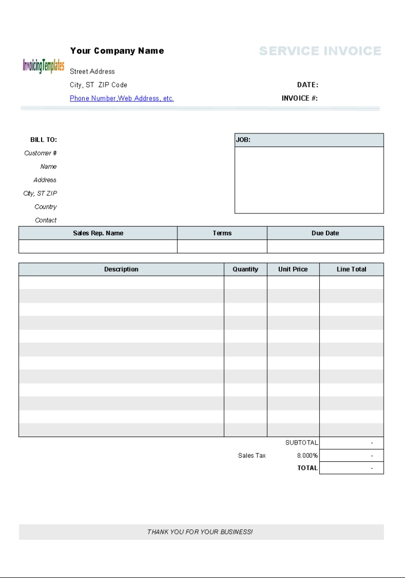 Free Printable Invoice Template Uk All You Need To Start Printing Your 